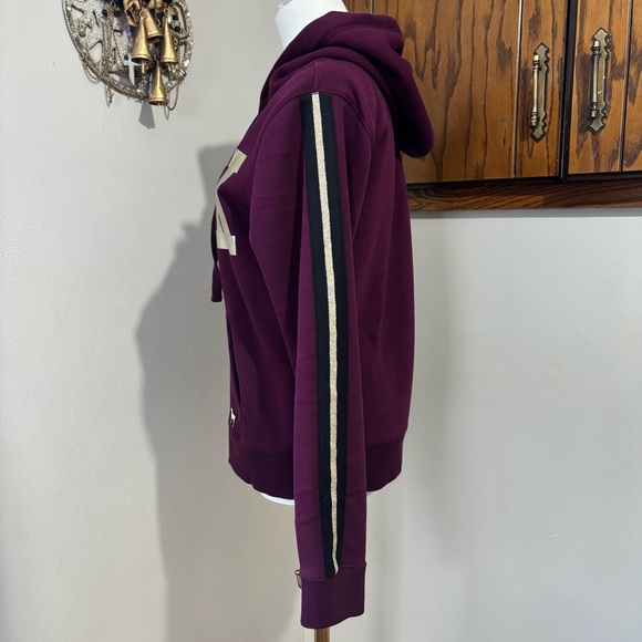 PINK Zip Up Hoodie Long Sleeve Jacket Size Medium Victoria’s Secret Logo - Picture 8 of 16